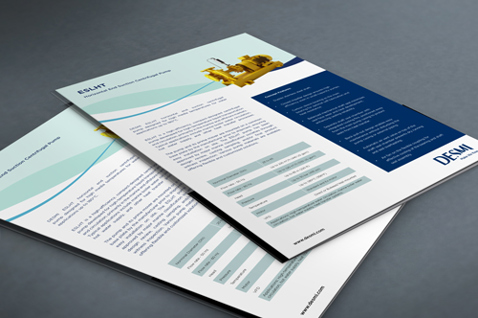 DESMI brochurer med ESLHT pumpe til væskehåndtering og industrielle anvendelser.