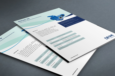 DESMI brochurer med industrielt udstyr og specifikationer for løsninger til håndtering af væsker.