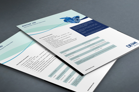 Brochurer med DESMI ROTAN HD pumpe til væskehåndteringsapplikationer.